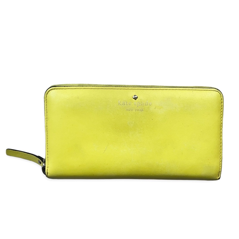 Kate Spade New York large Continental Wallet in Lemon Yellow - Picture 3 of 8